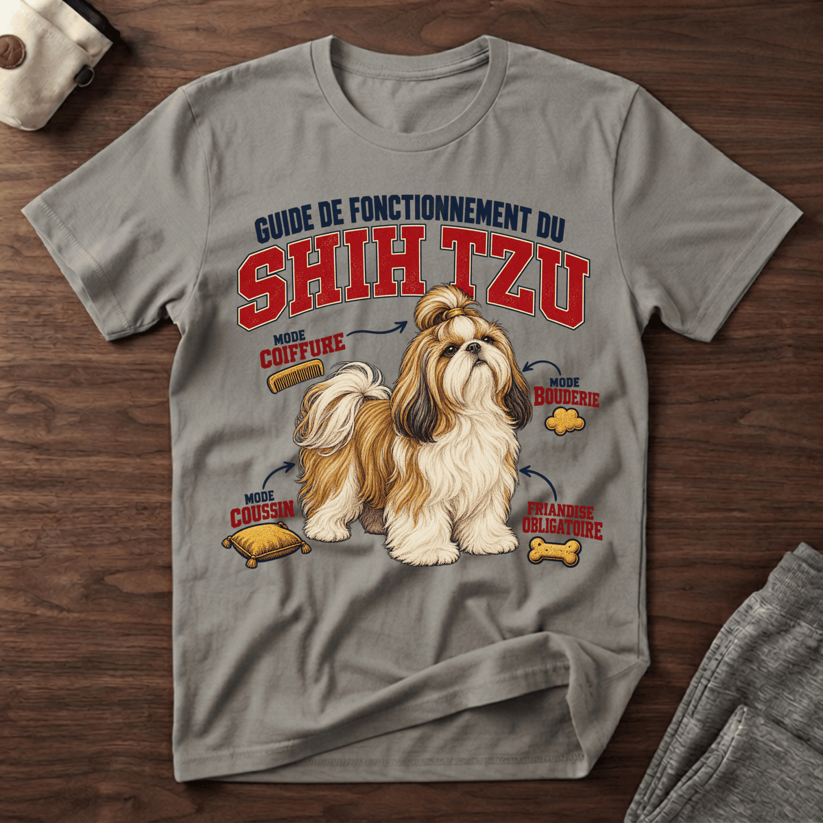 Guide de Fonctionnement du Shih Tzu - T-Shirt