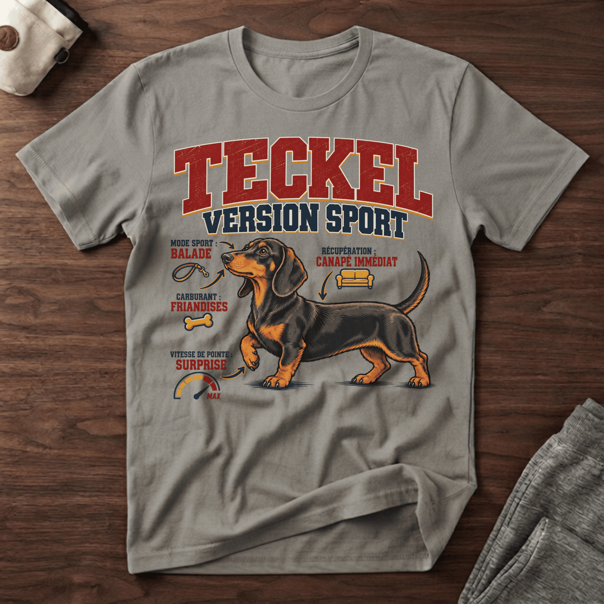 Teckel version sport - T-Shirt