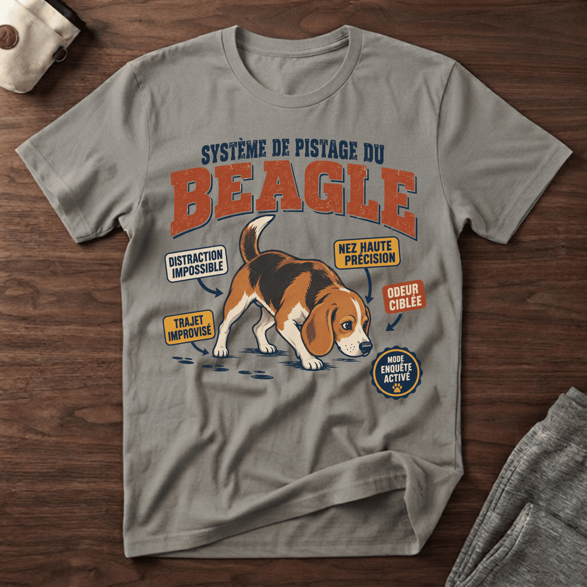 Système de pistage du Beagle - T-Shirt