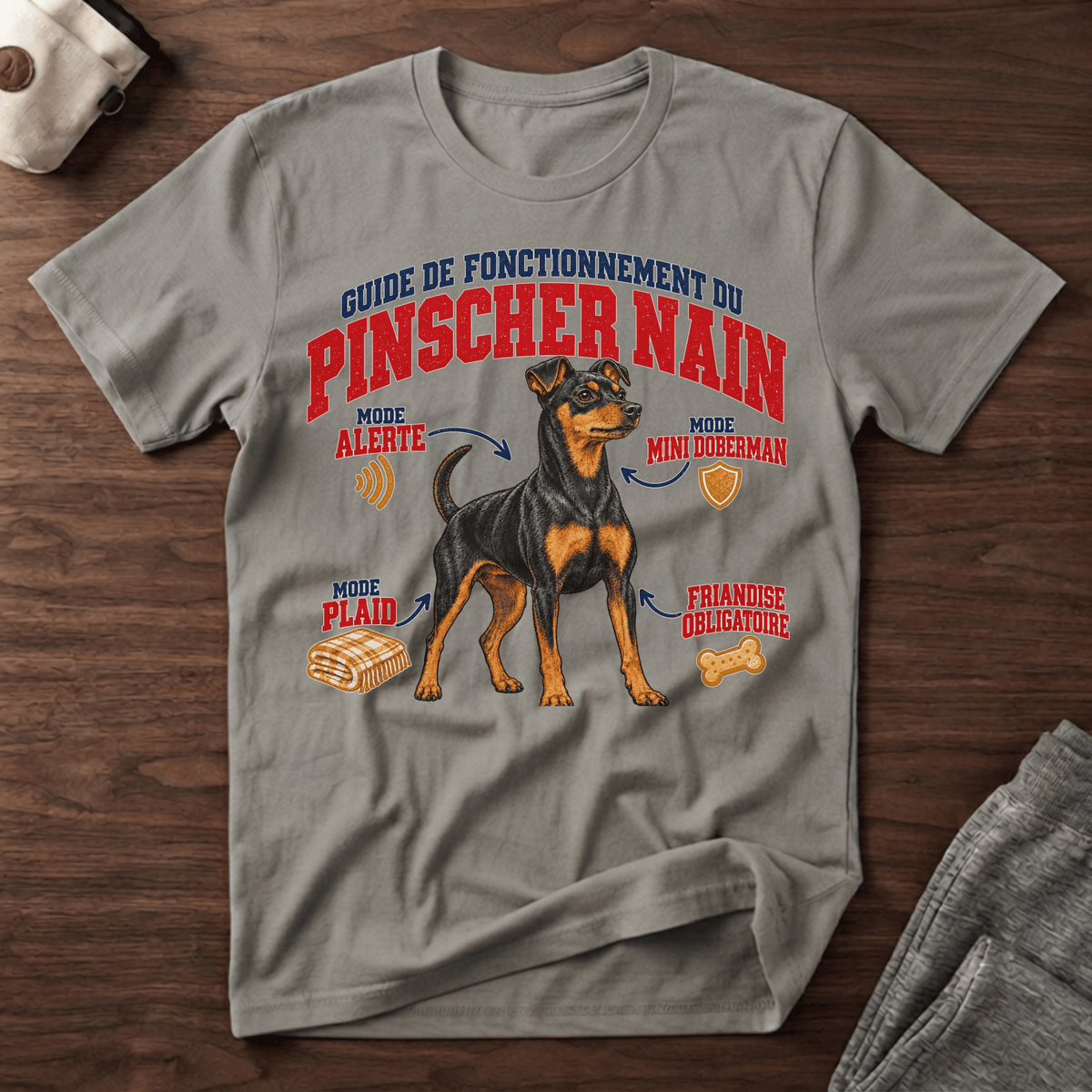 Guide de Fonctionnement du Pinscher Nain - T-Shirt