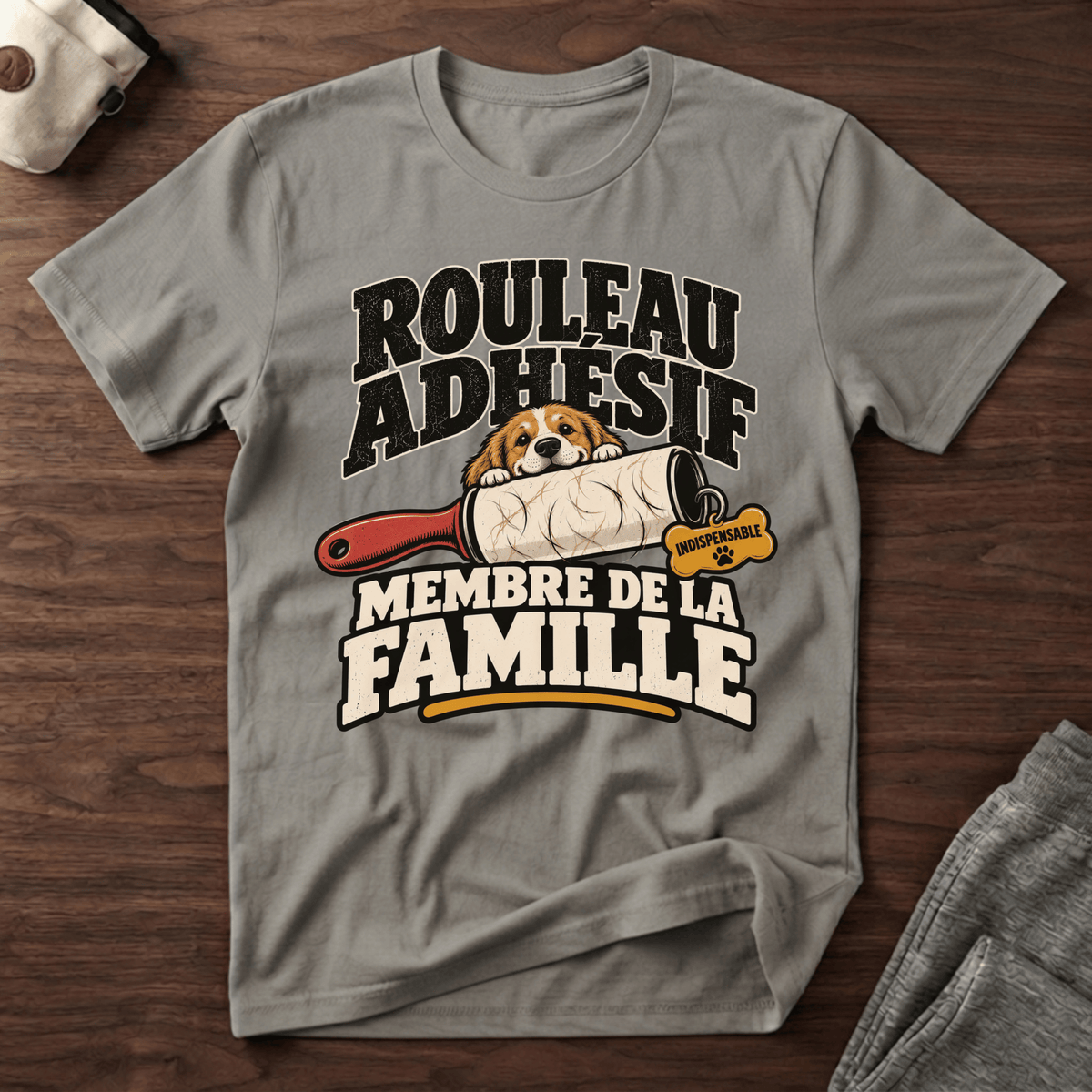 Rouleau adhésif / Membre de la famille - T-Shirt