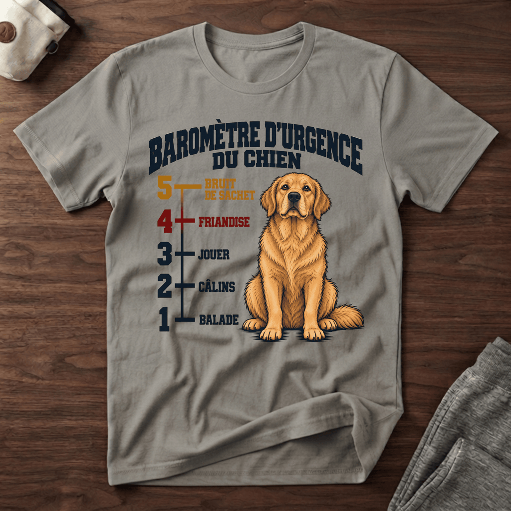 Baromètre d'urgence du chien - T-Shirt