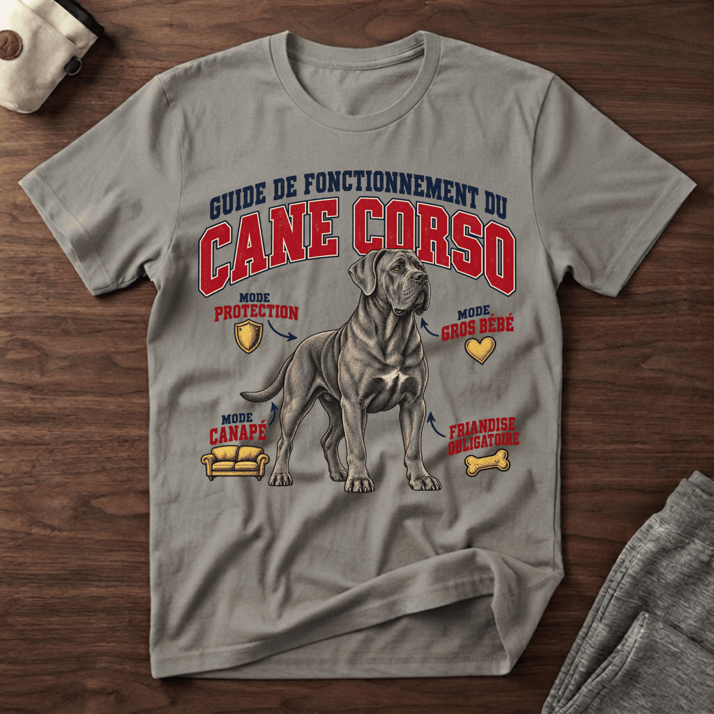 Guide de Fonctionnement du Cane Corso - T-Shirt