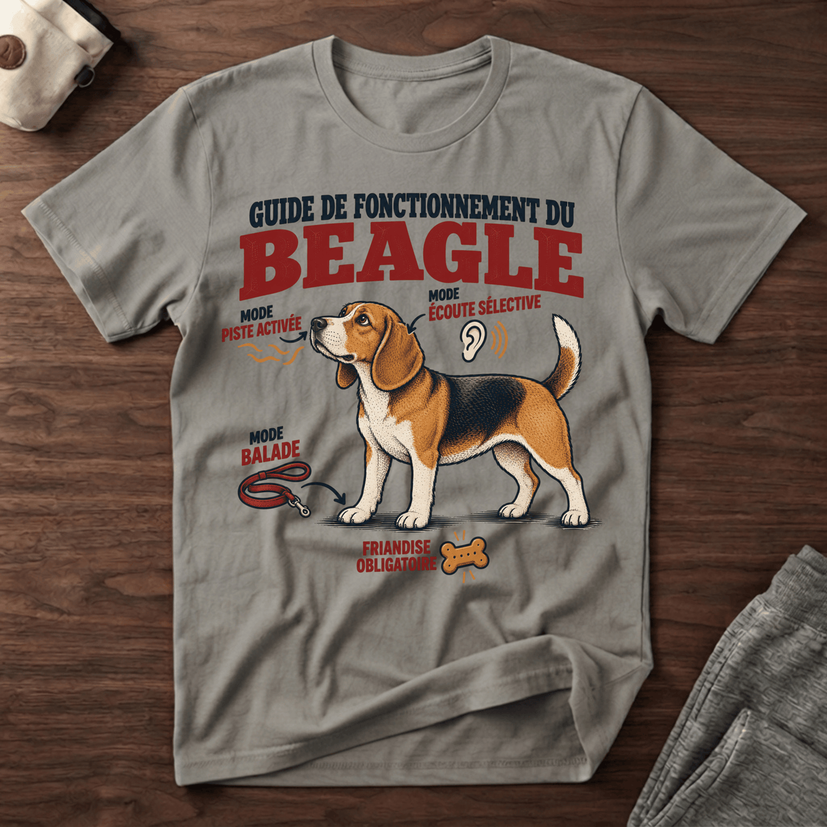 Guide de fonctionnement du Beagle - T-Shirt