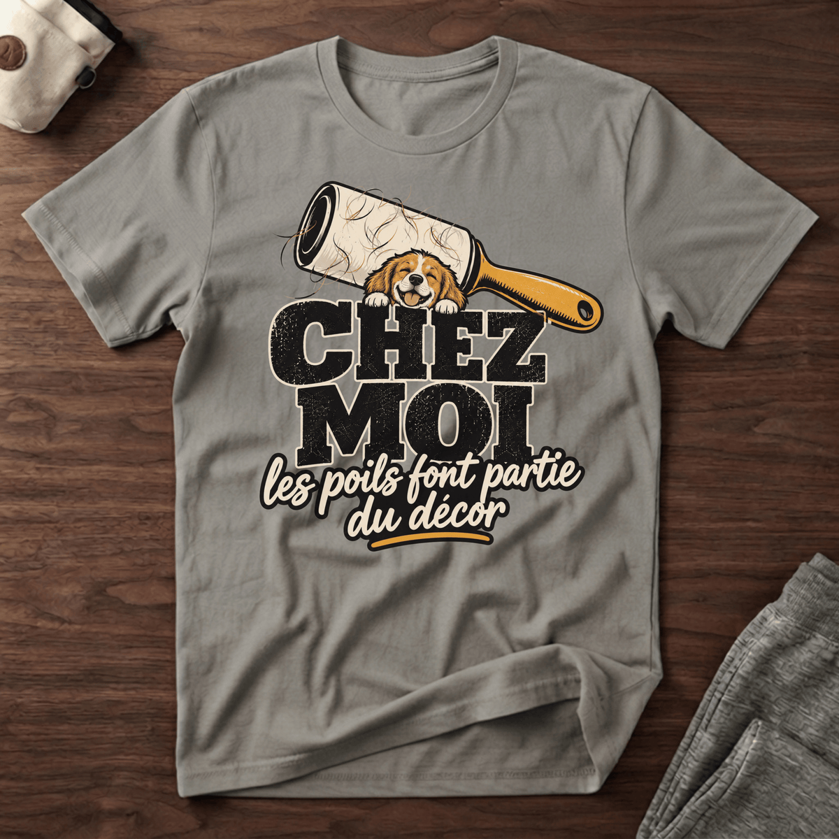 Chez moi les poils font partie du décor - T-Shirt