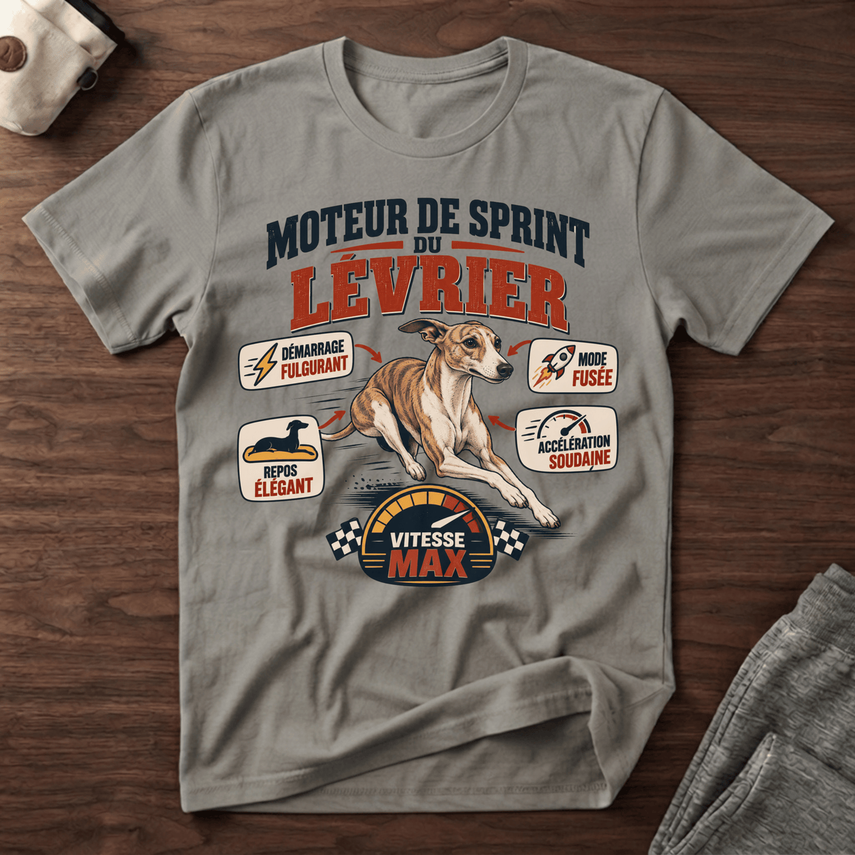 Moteur de sprint du lévrier - T-Shirt