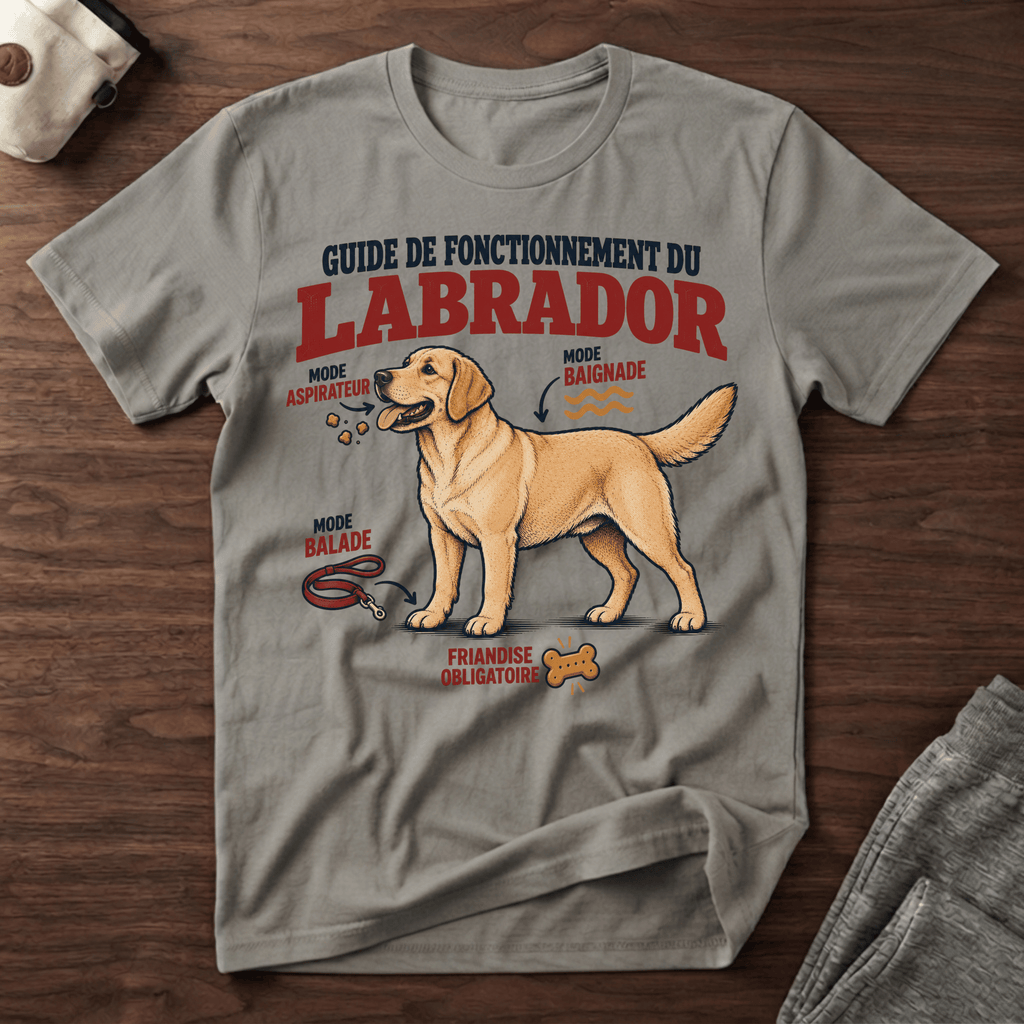 Guide de fonctionnement du Labrador - T-Shirt