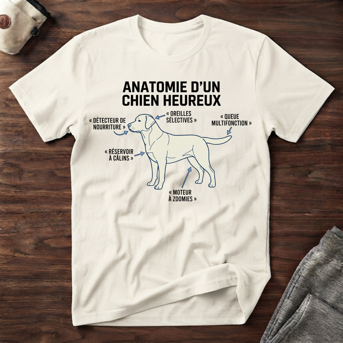 T-Shirt — Anatomie d'un Chien Heureux