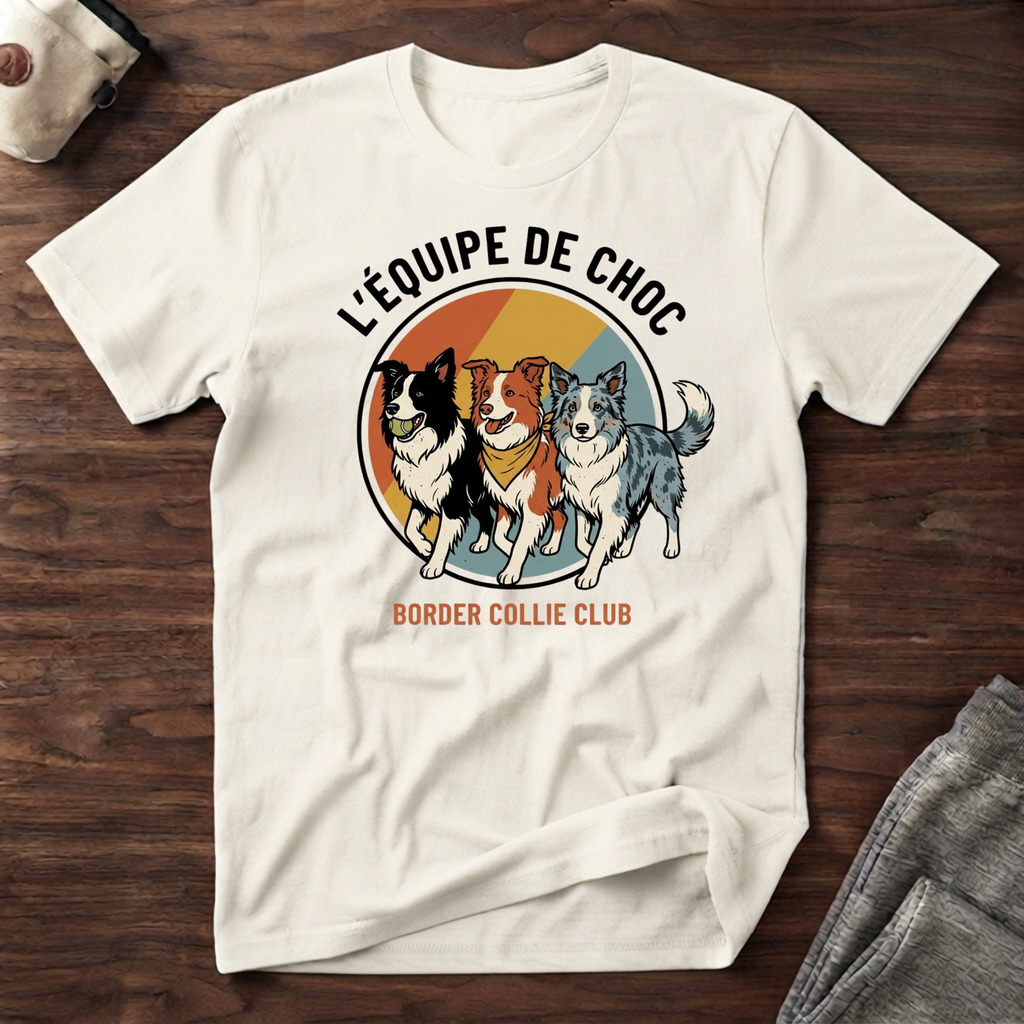 Border Collie Club / L'équipe de Choc - T-Shirt