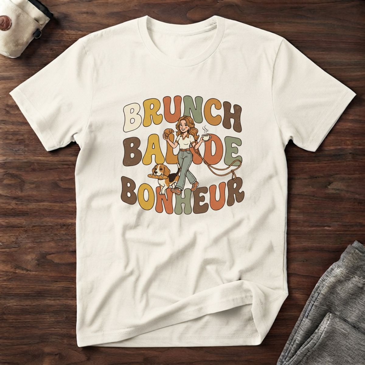 T-Shirt — Brunch / Balade / Bonheur