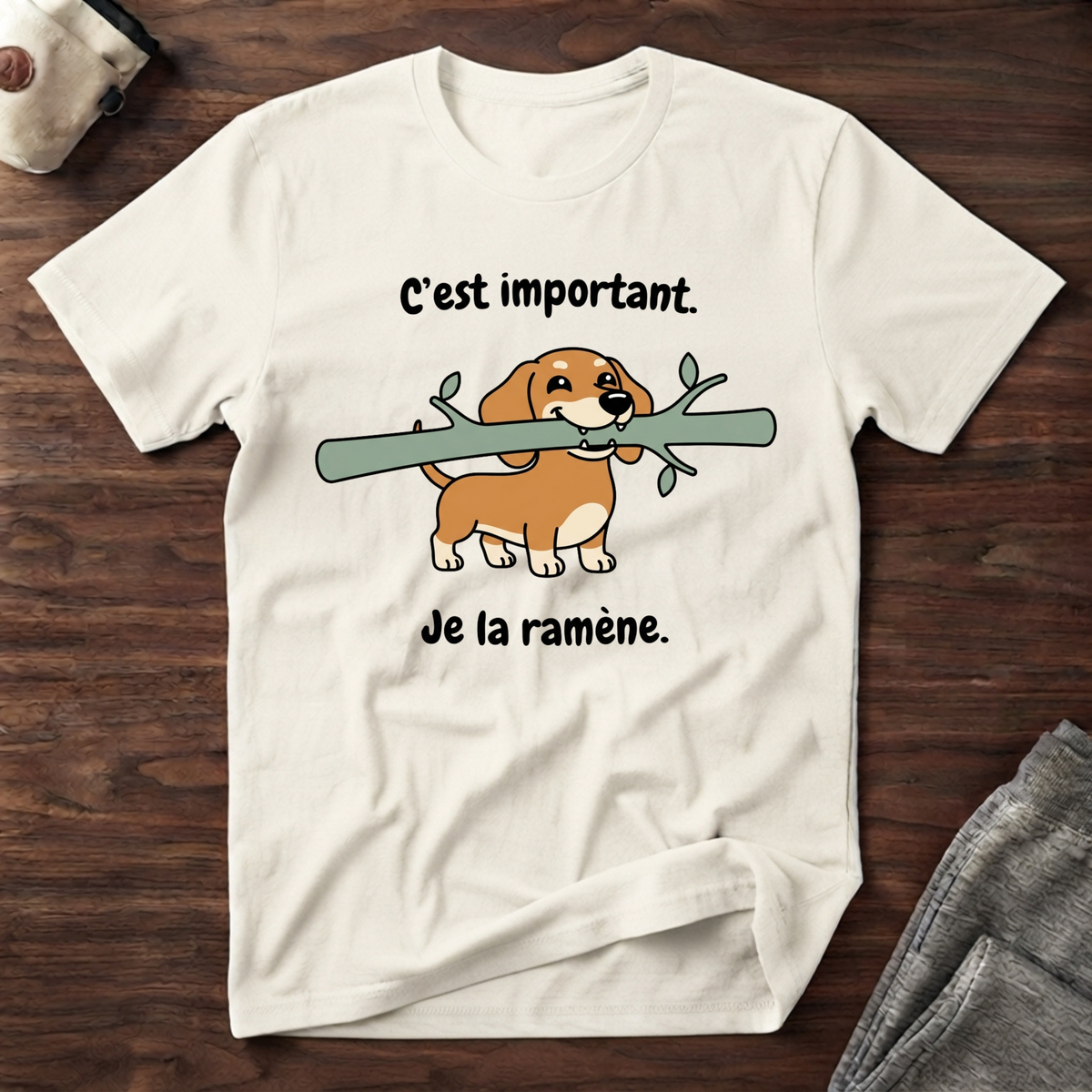 T-Shirt — C'est important, je la ramène