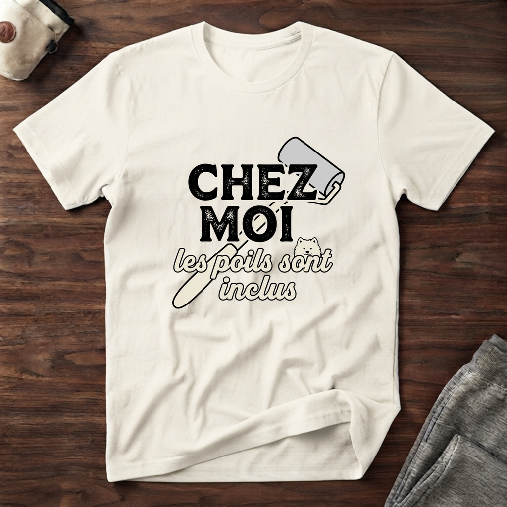 T-Shirt — Chez moi, les poils sont inclus