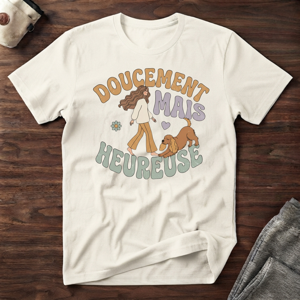 T-Shirt — Doucement mais heureuse