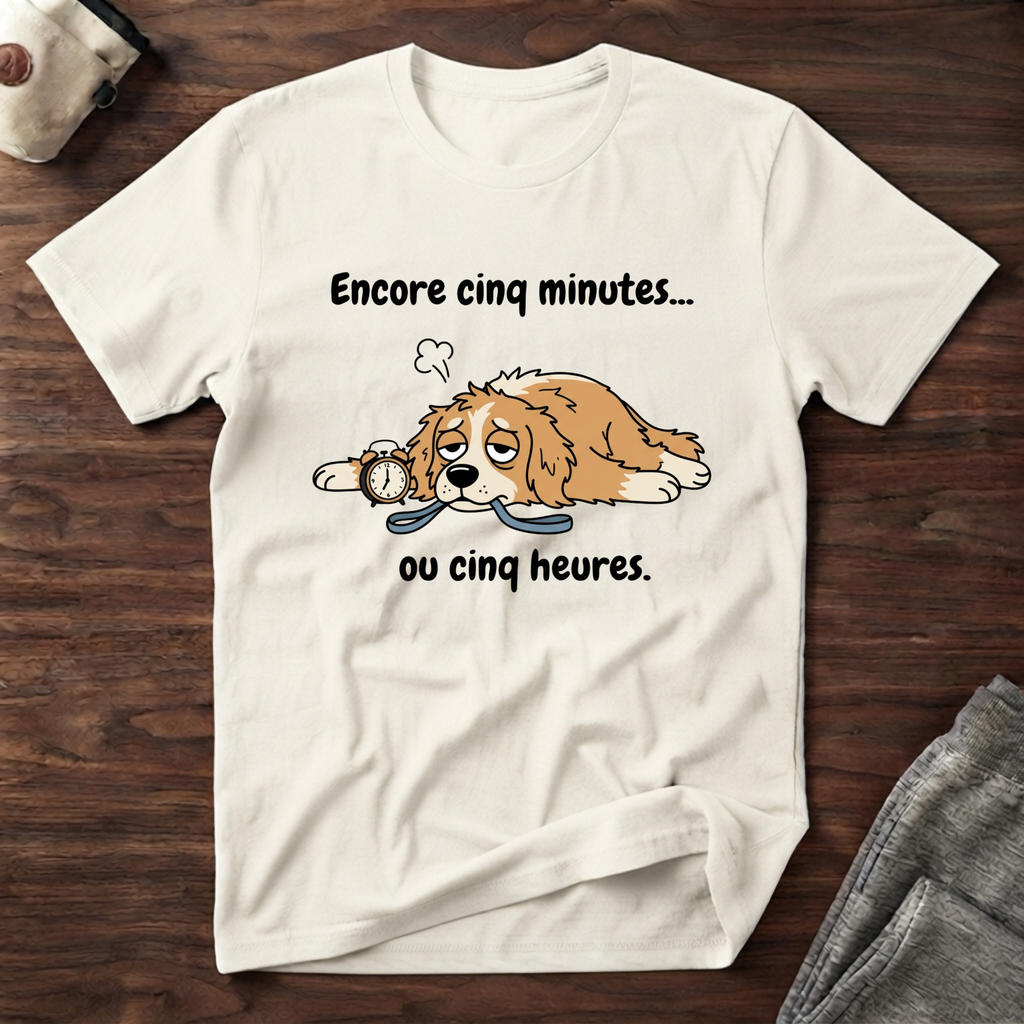 T-Shirt — Encore 5 minutes ou 5 heures