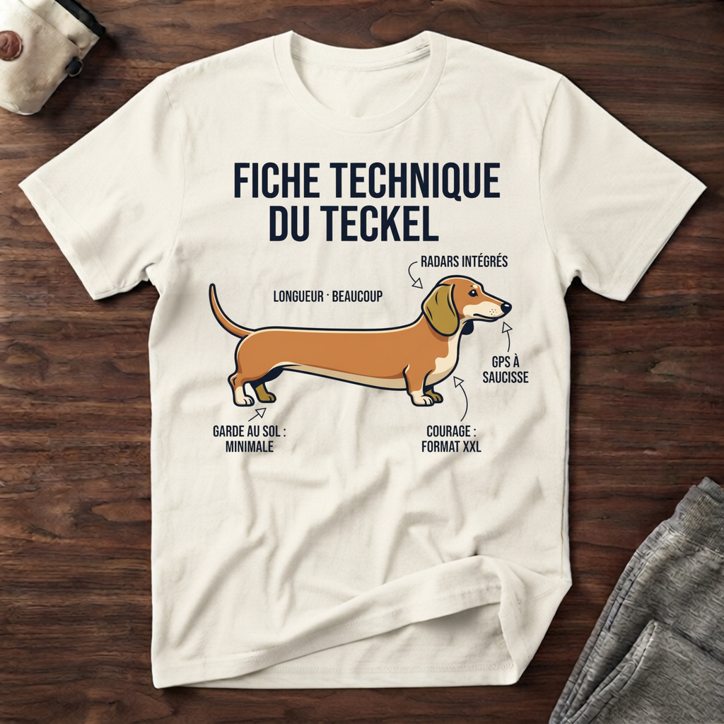 Fiche technique du teckel - T-Shirt