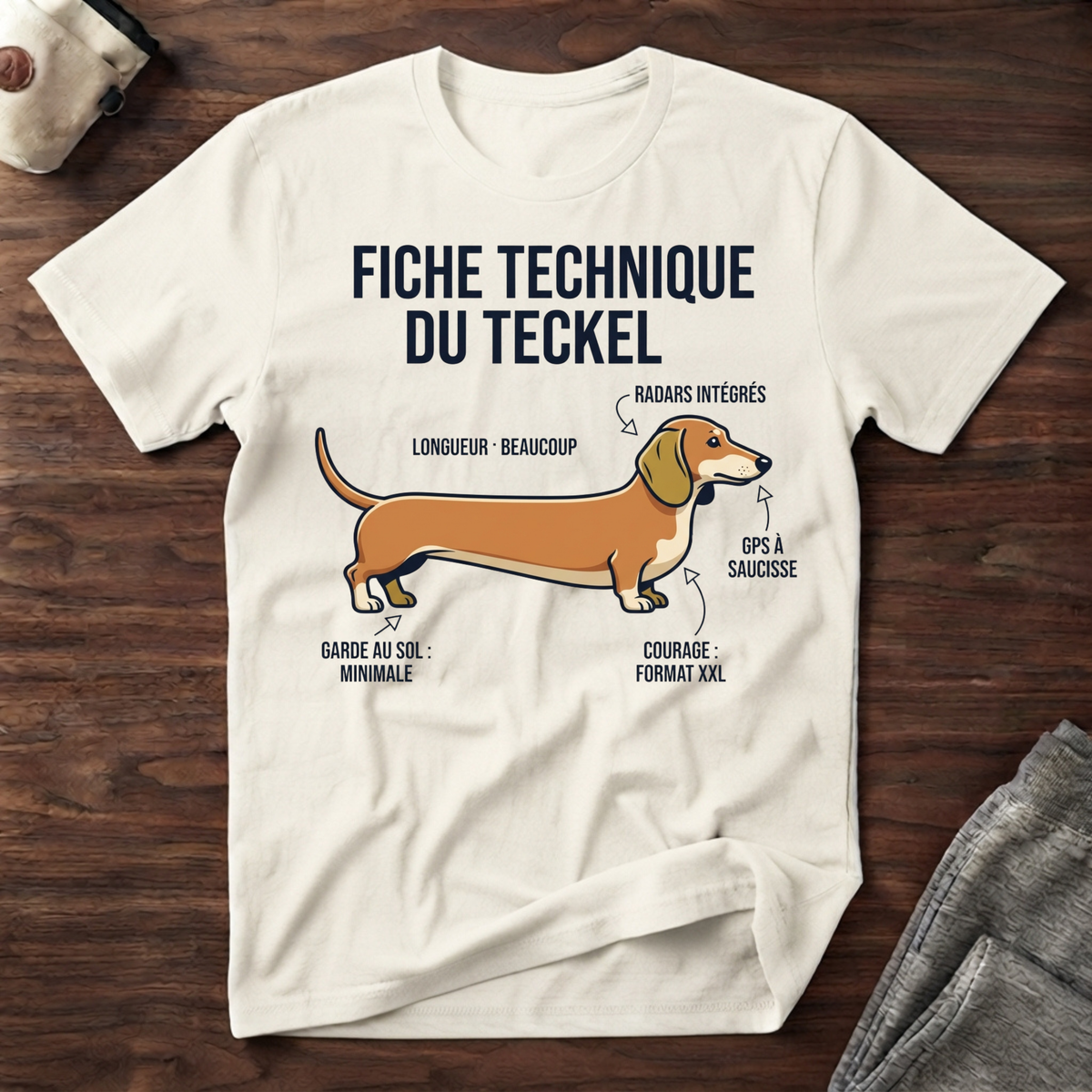 Fiche technique du teckel - T-Shirt