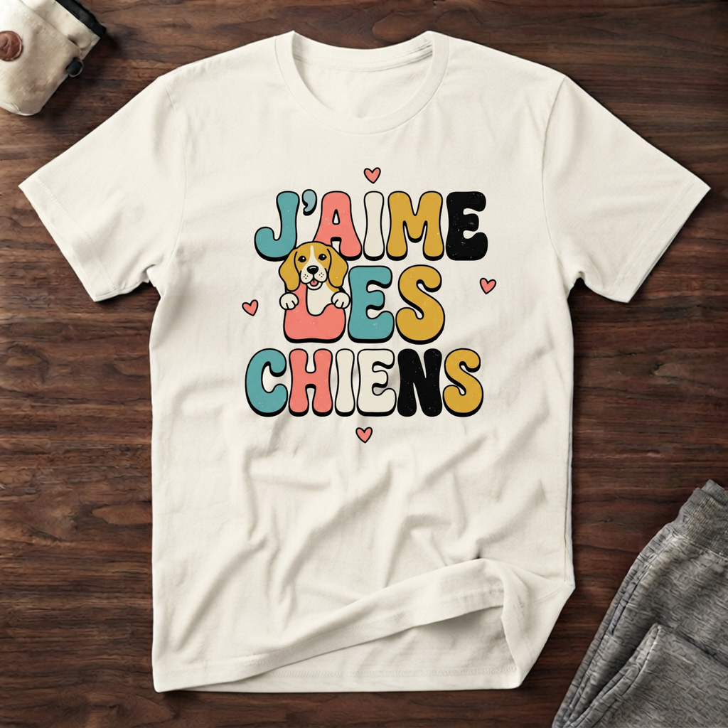 T-Shirt — J'AIME LES CHIENS