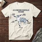 Les 5 fonctions essentielles d'un chien - T-Shirt