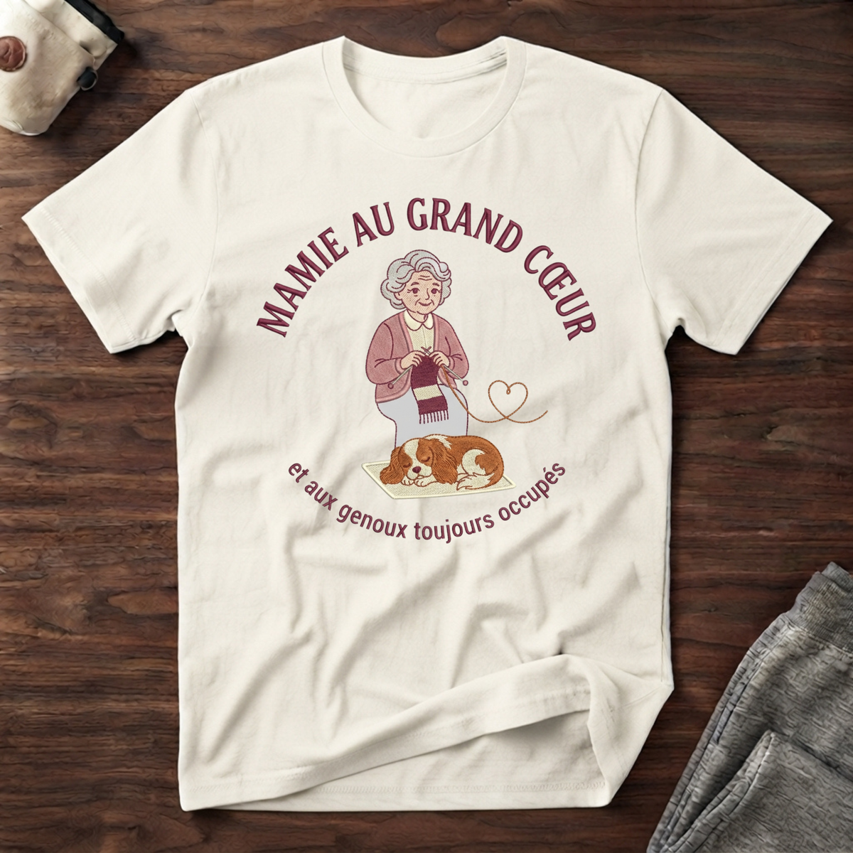 T-Shirt — Mamie au grand coeur...