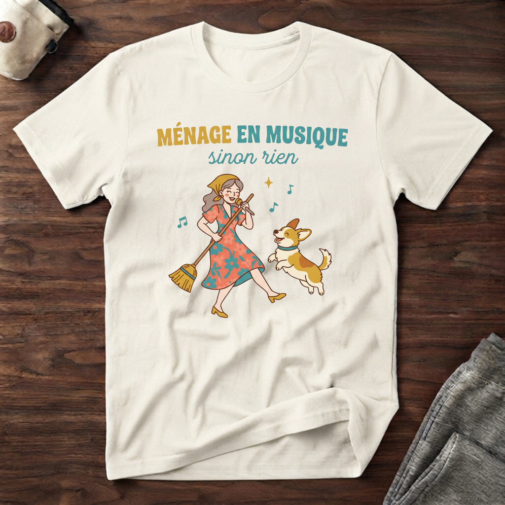 T-Shirt — Ménage en musique, sinon rien