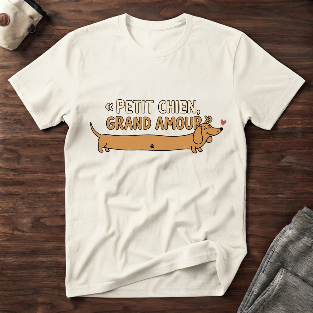 T-Shirt — Petit chien, grand amour