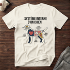Système interne d'un chien - T-Shirt