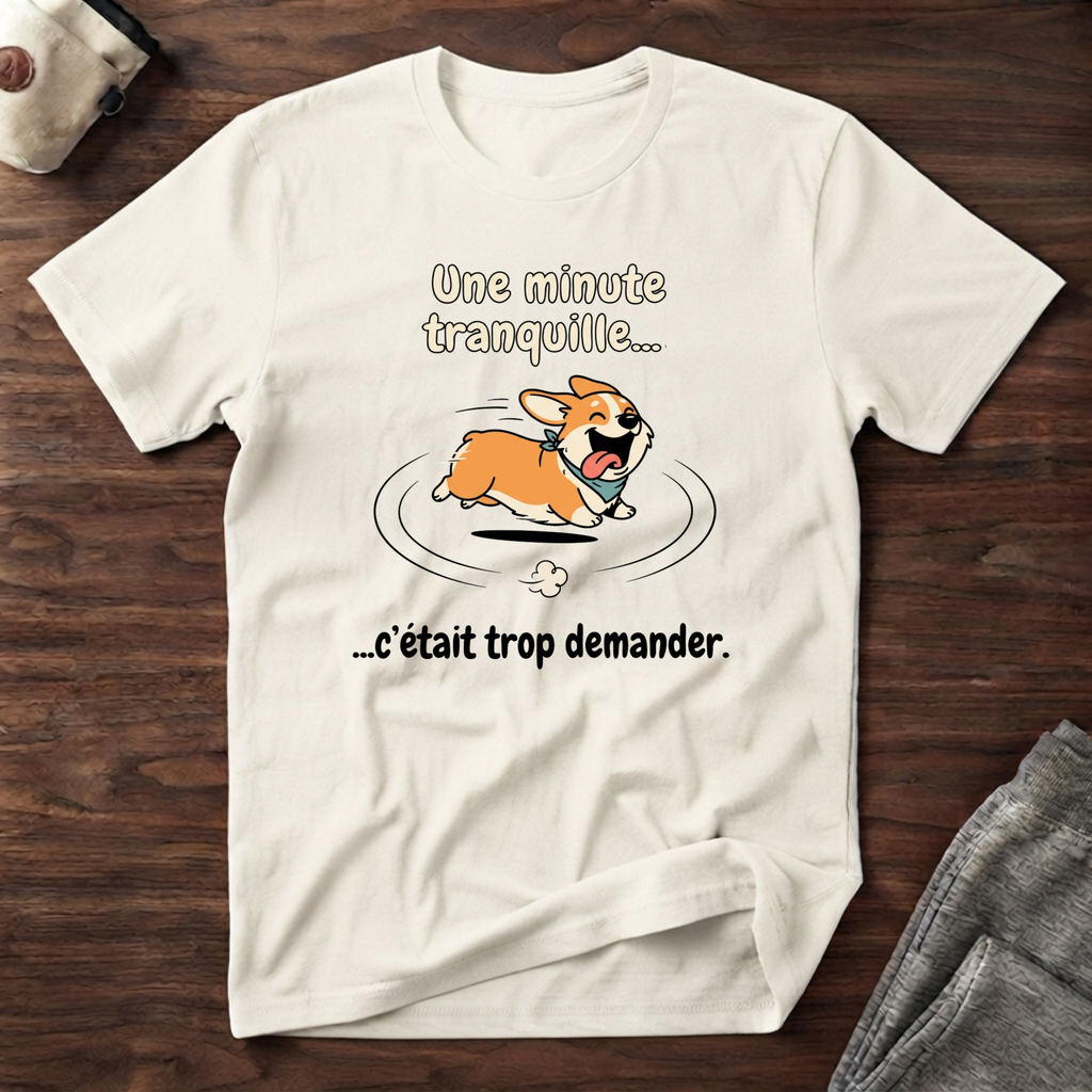 T-Shirt — Une minute tranquille... c'était trop demander