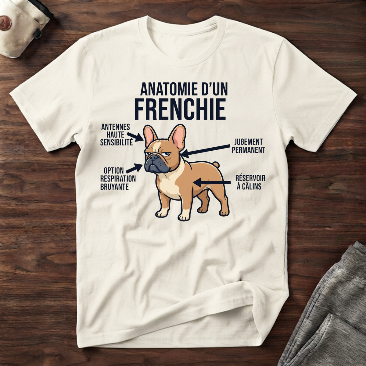 Anatomie d'un Frenchie - T-Shirt