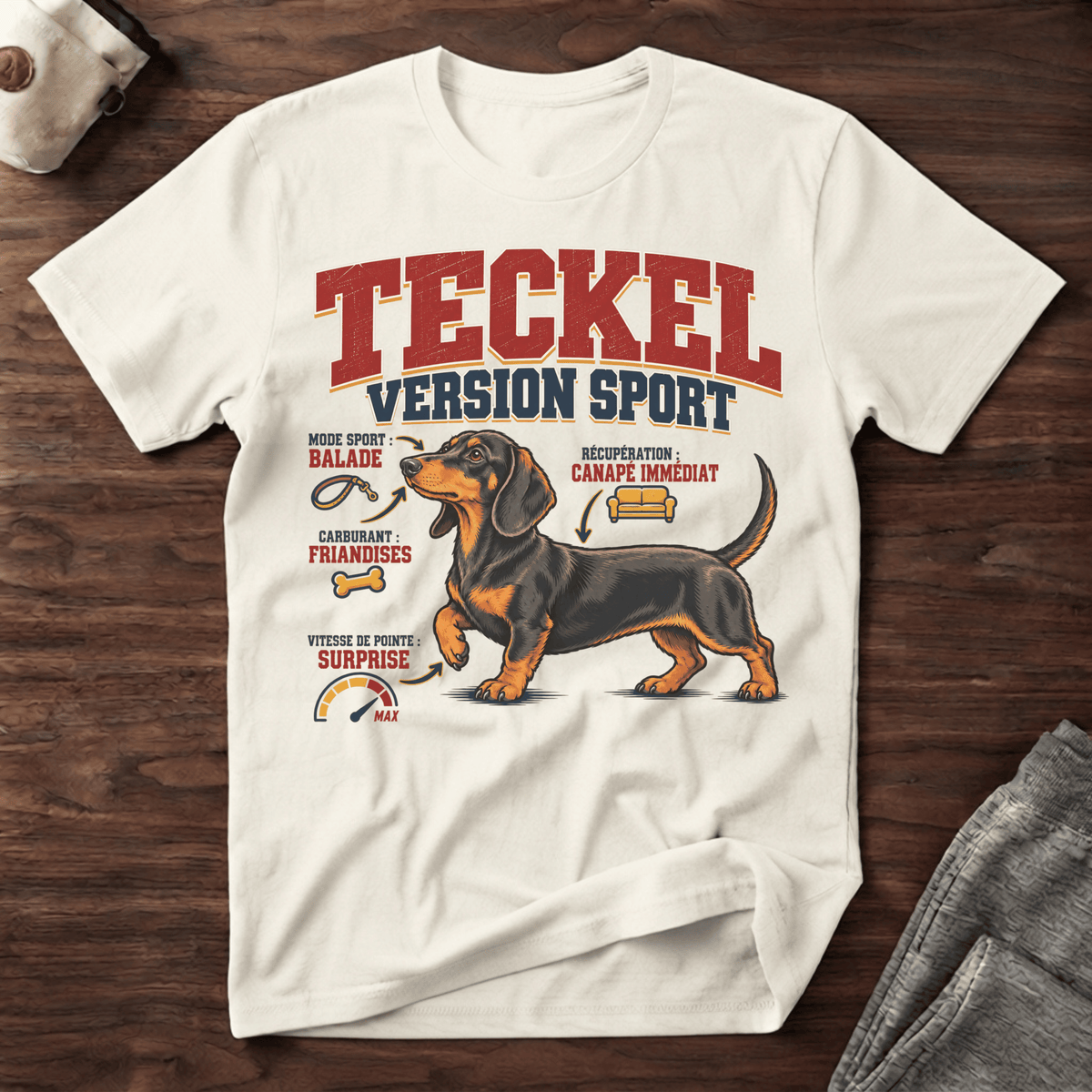 Teckel version sport - T-Shirt