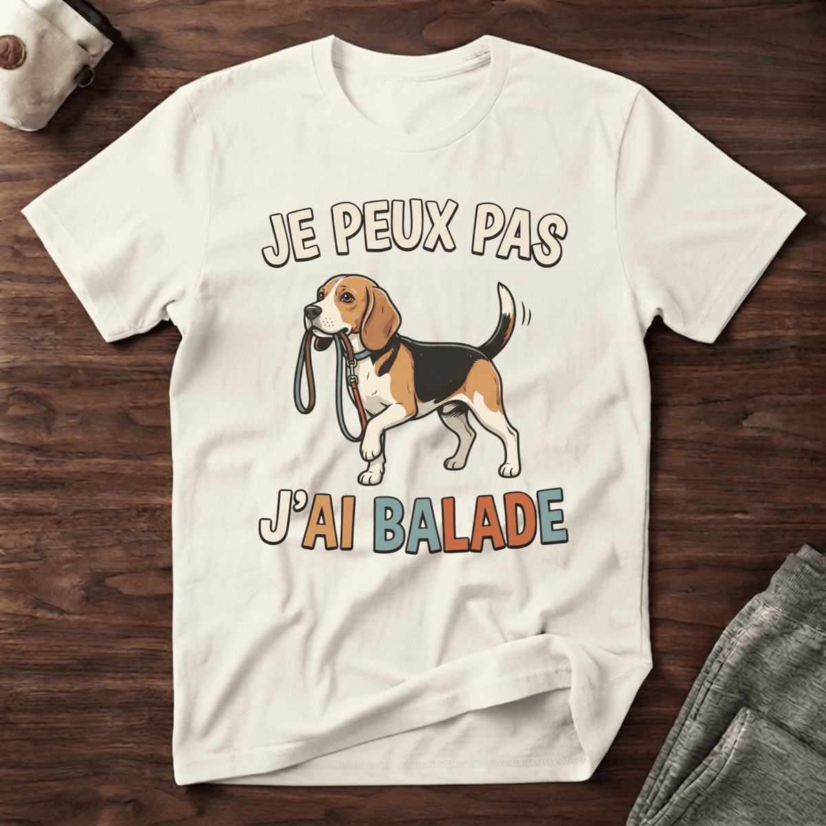 Je peux pas j'ai balade / Beagle - T-Shirt