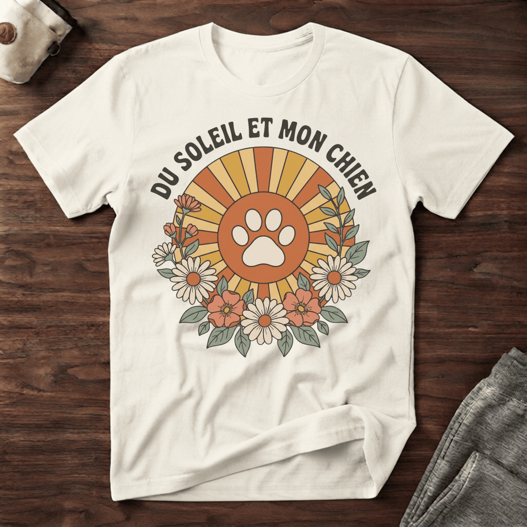Du soleil et mon chien - T-Shirt