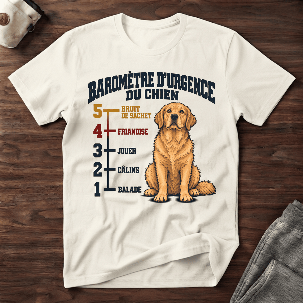 Baromètre d'urgence du chien - T-Shirt