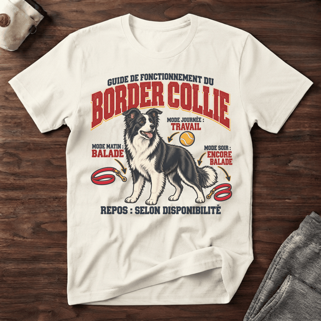 Guide de fonctionnement du Border Collie / Journée Type - T-Shirt