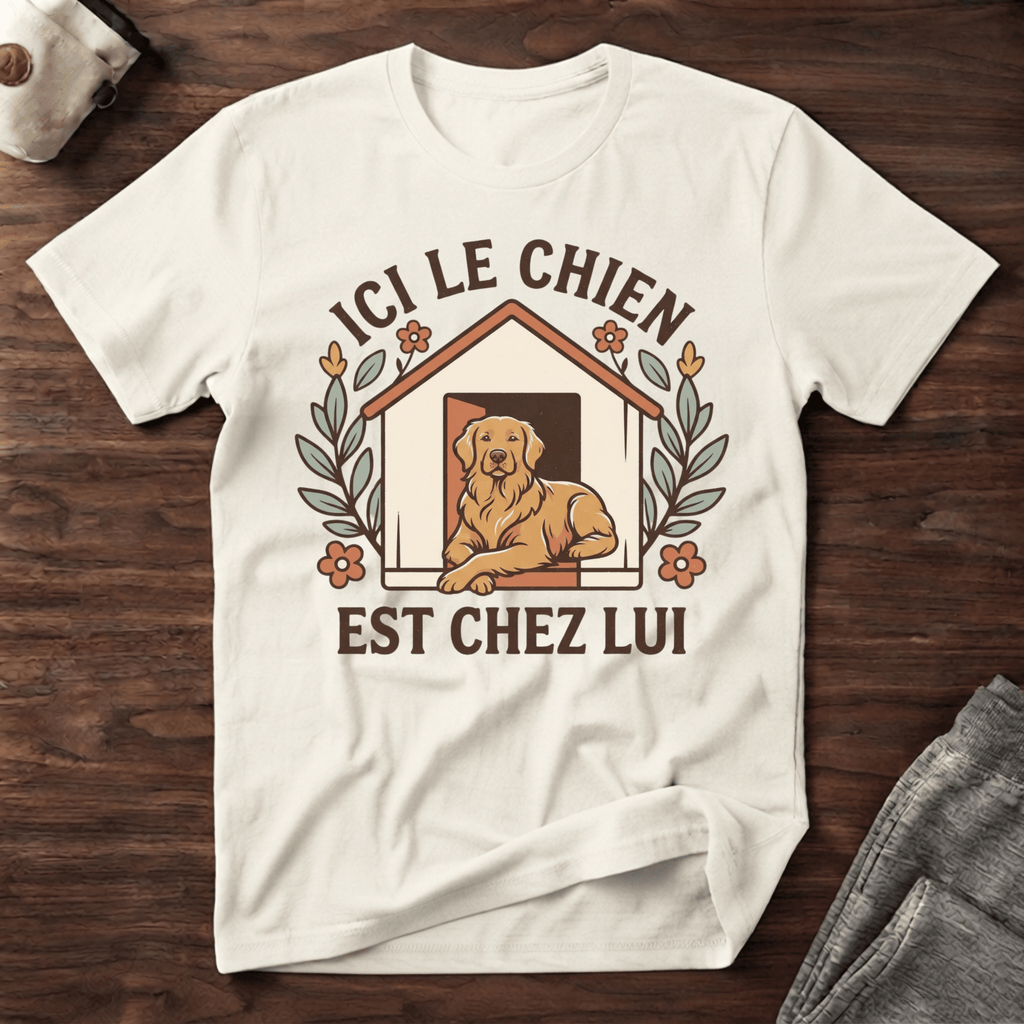 Ici le chien est chez lui  - T-Shirt