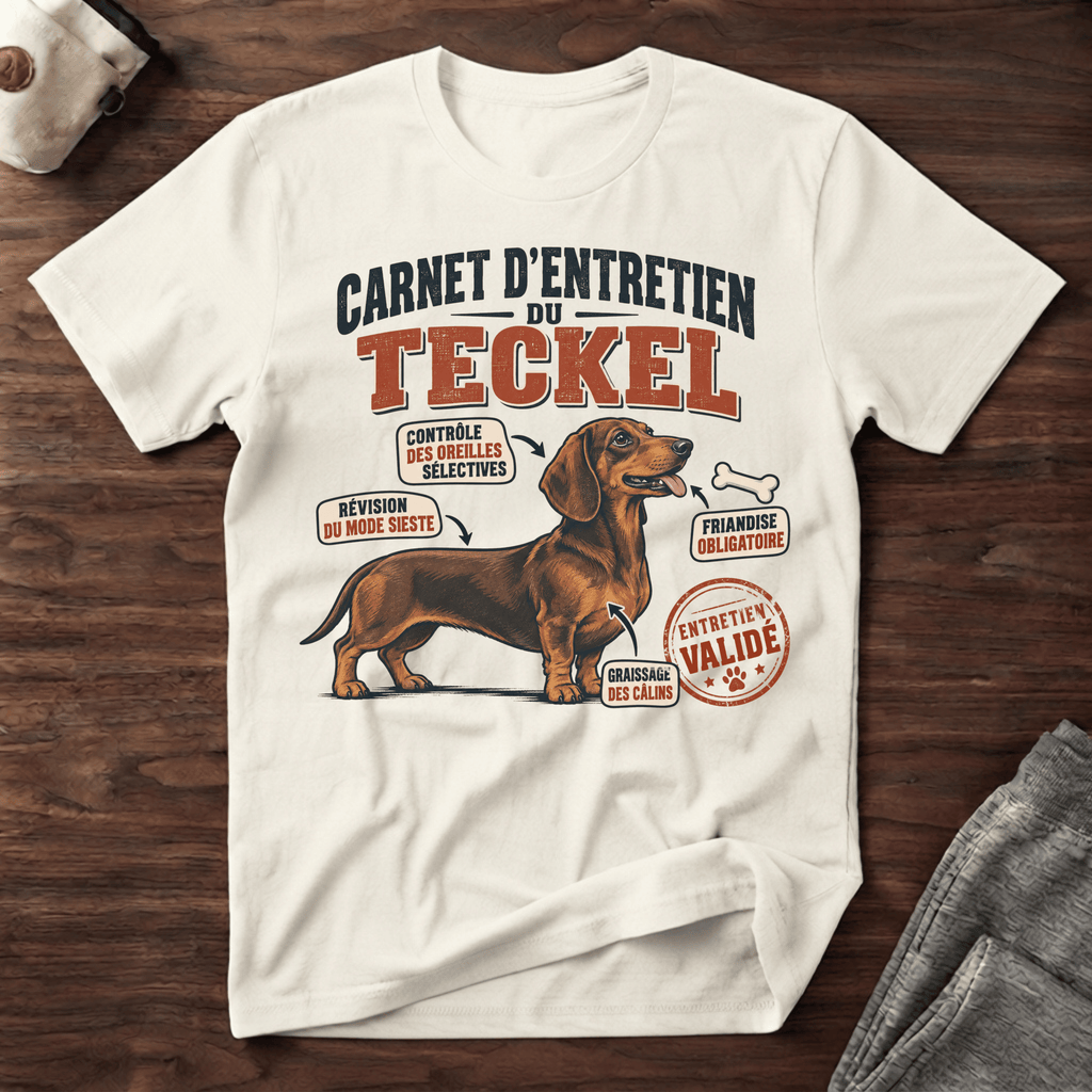 Carnet d'entretien du Teckel - T-Shirt