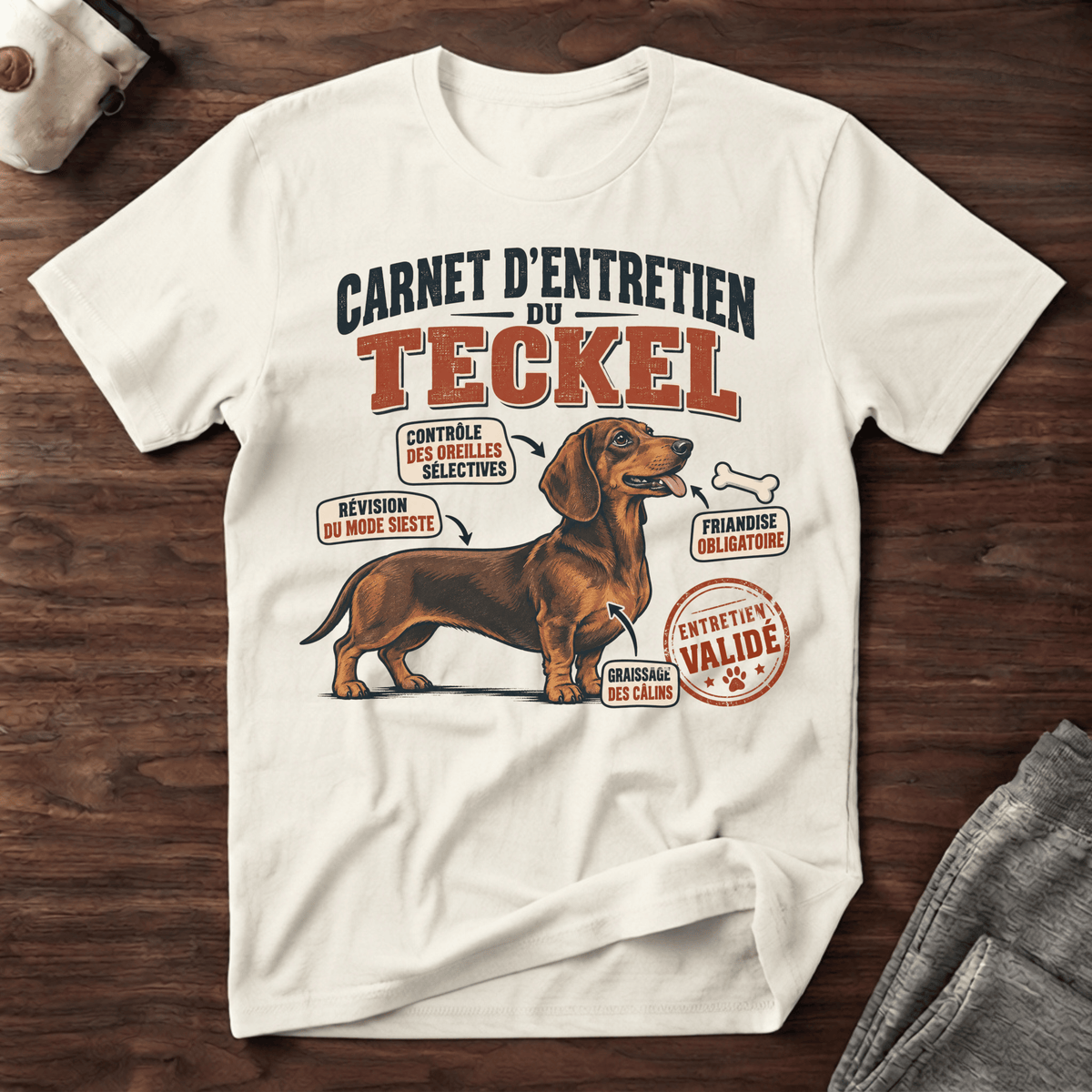 Carnet d'entretien du Teckel - T-Shirt