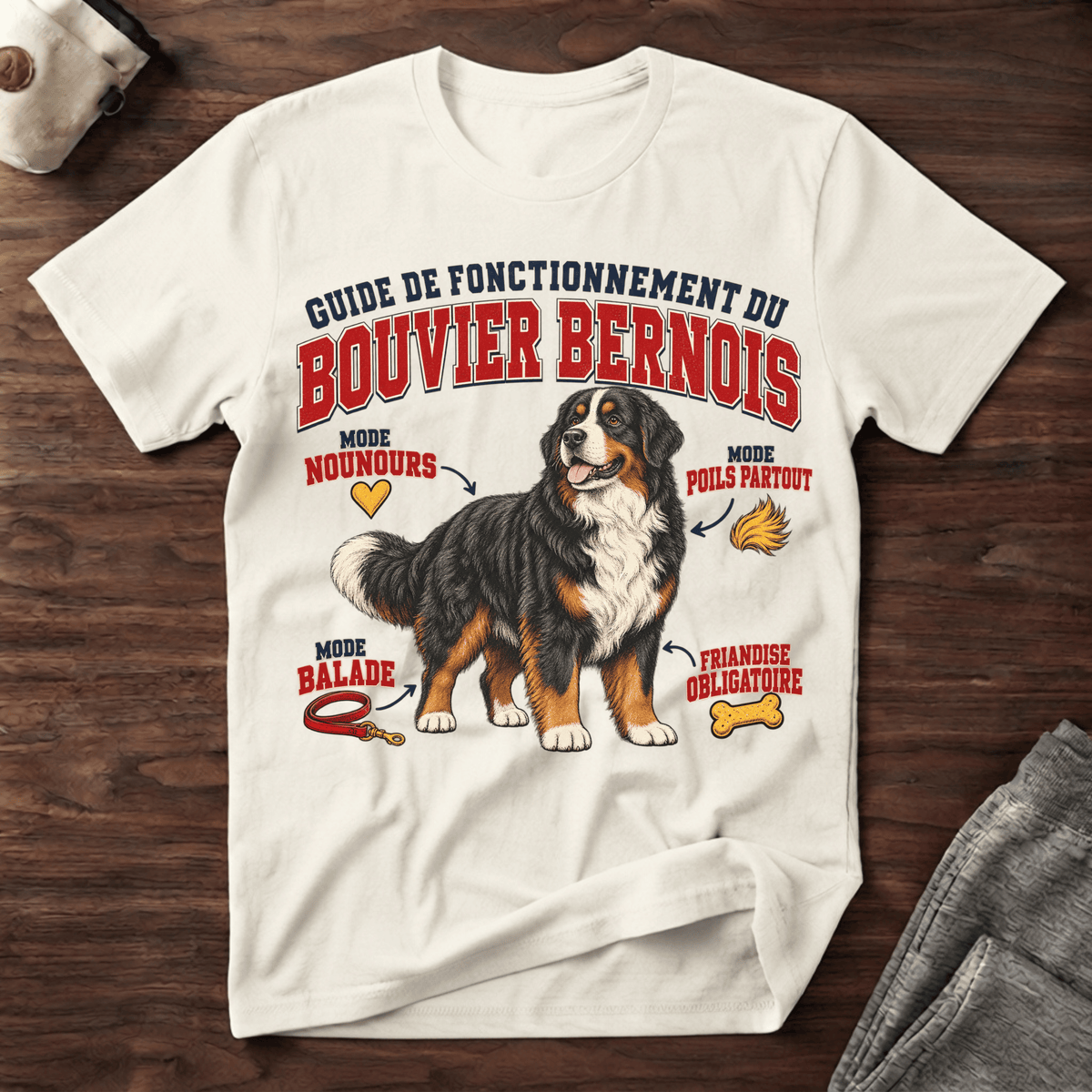Guide de Fonctionnement du Bouvier Bernois - T-Shirt