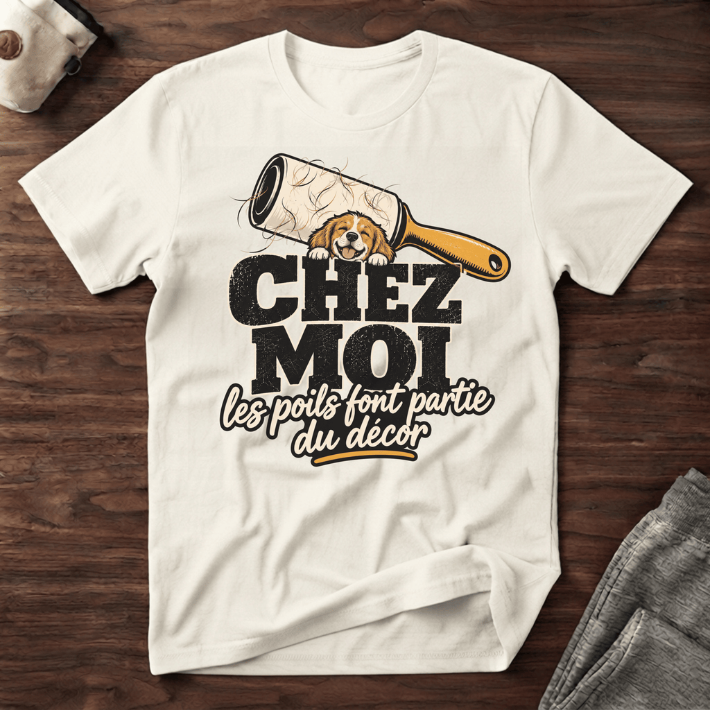 Chez moi les poils font partie du décor - T-Shirt