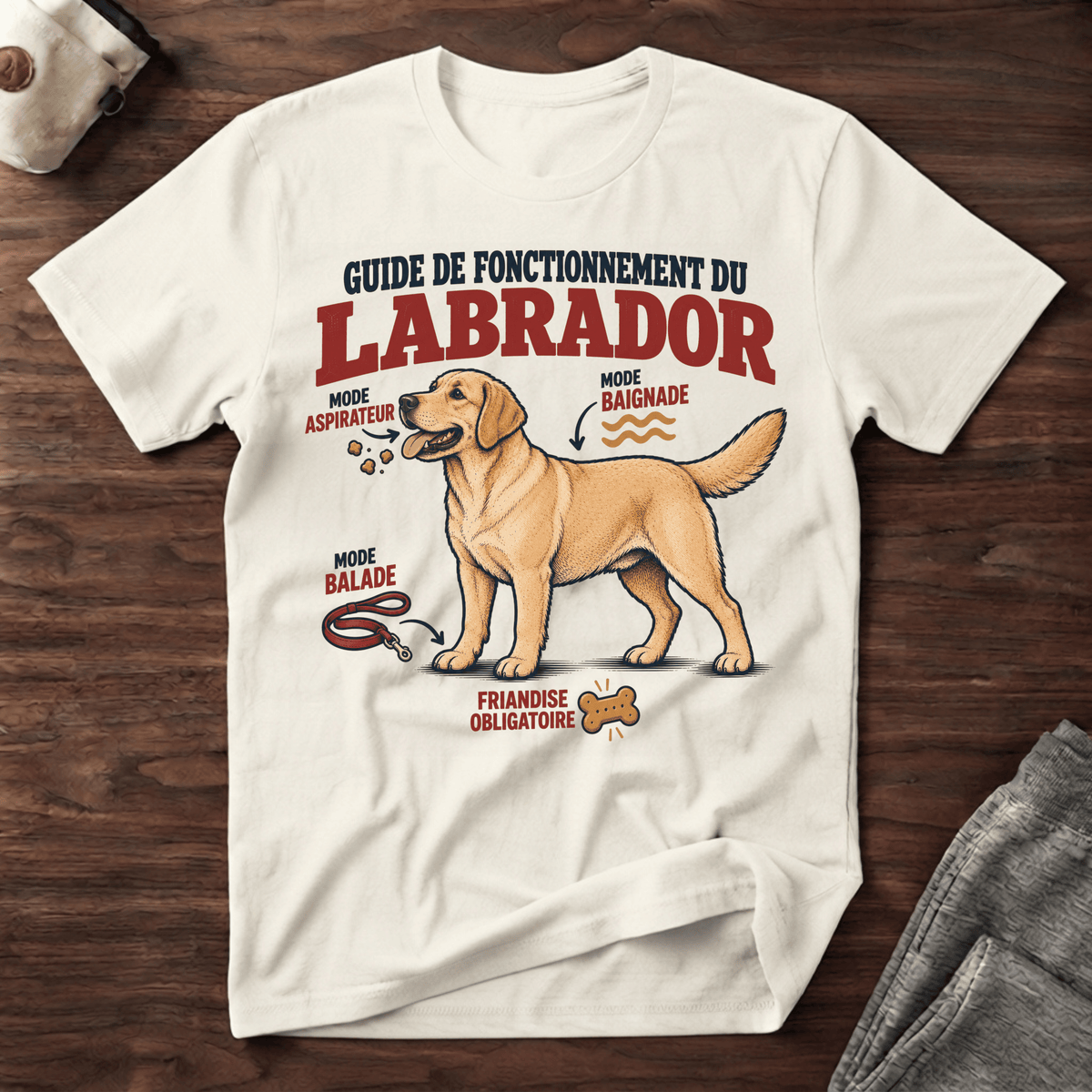 Guide de fonctionnement du Labrador - T-Shirt