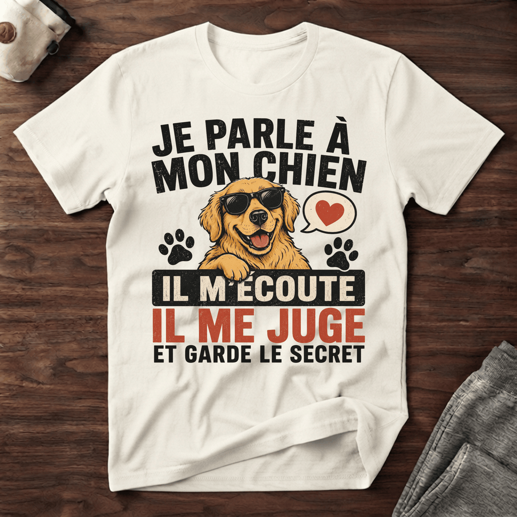 Je parle à mon chien... - T-Shirt