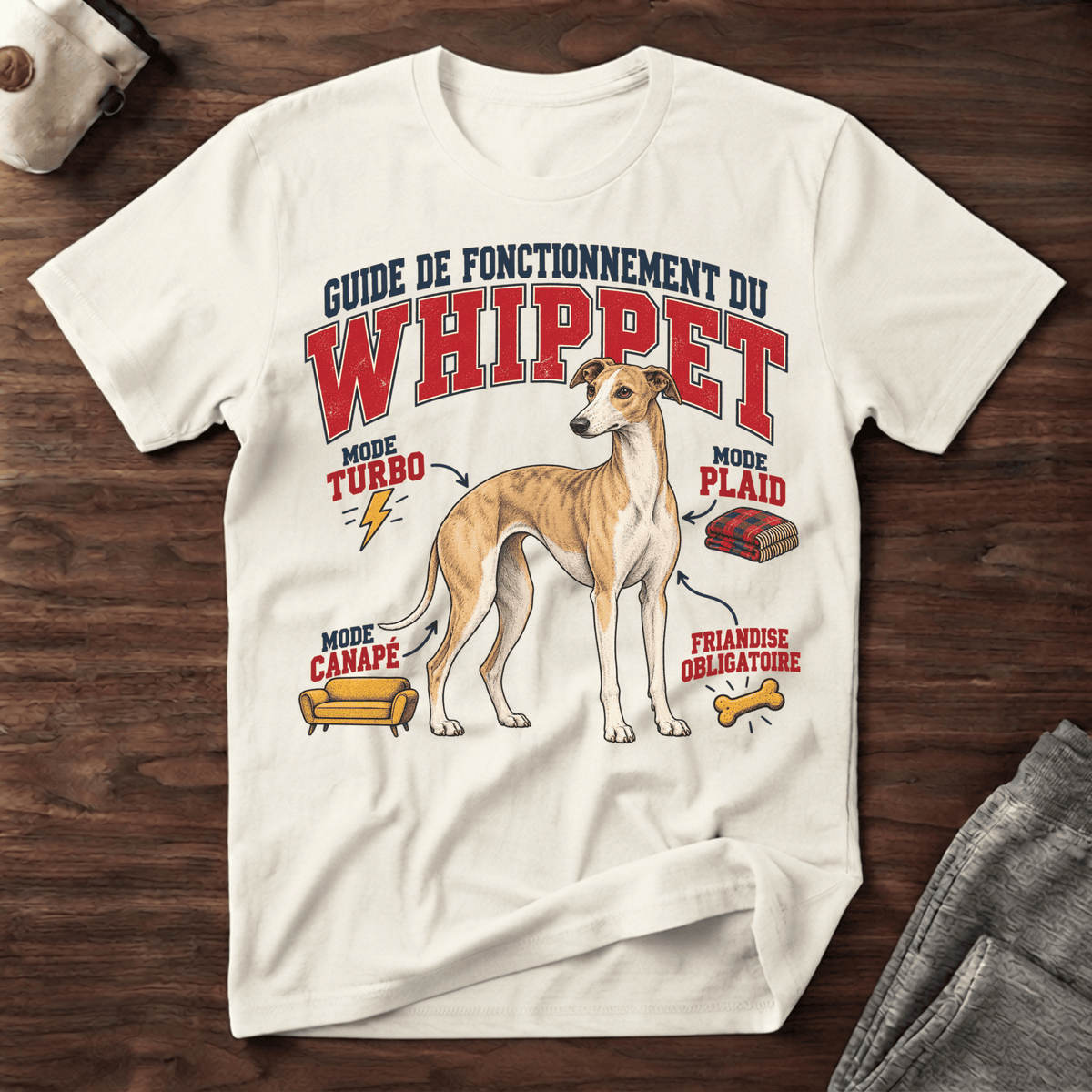 Guide de Fonctionnement du Whippet - T-Shirt