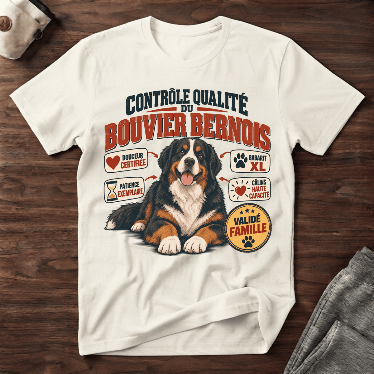 Contrôle qualité du bouvier bernois - T-Shirt