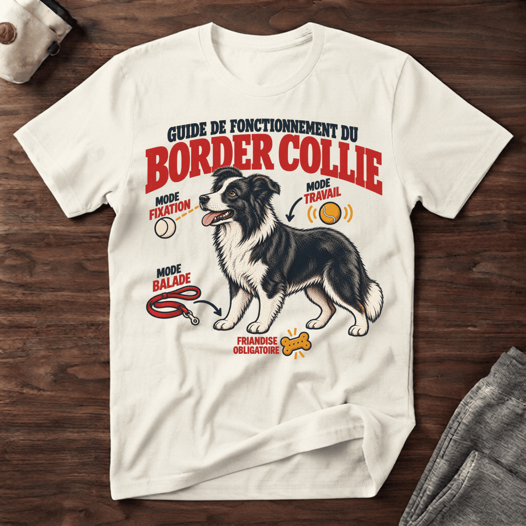 Guide de fonctionnement du Border Collie - T-Shirt