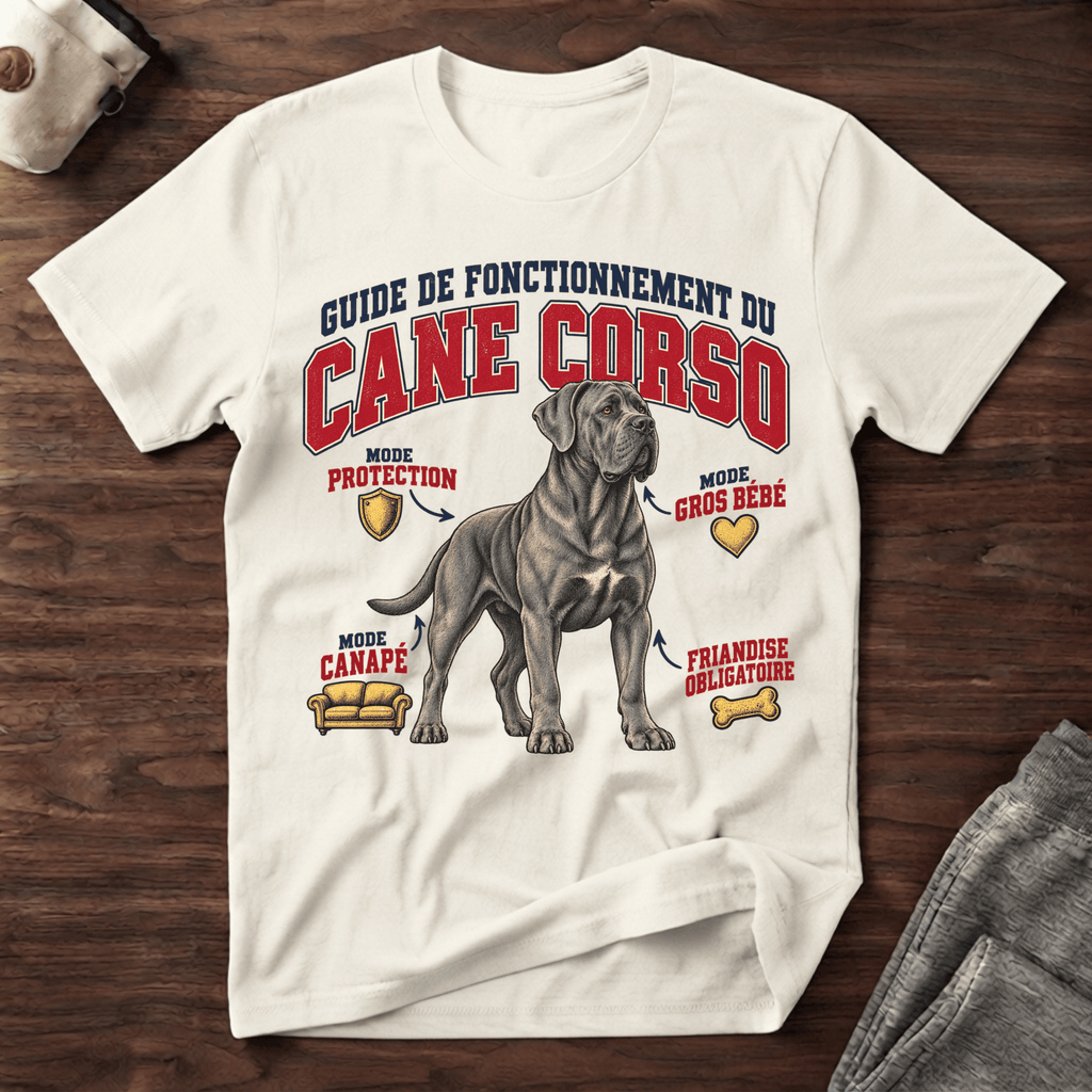 Guide de Fonctionnement du Cane Corso - T-Shirt