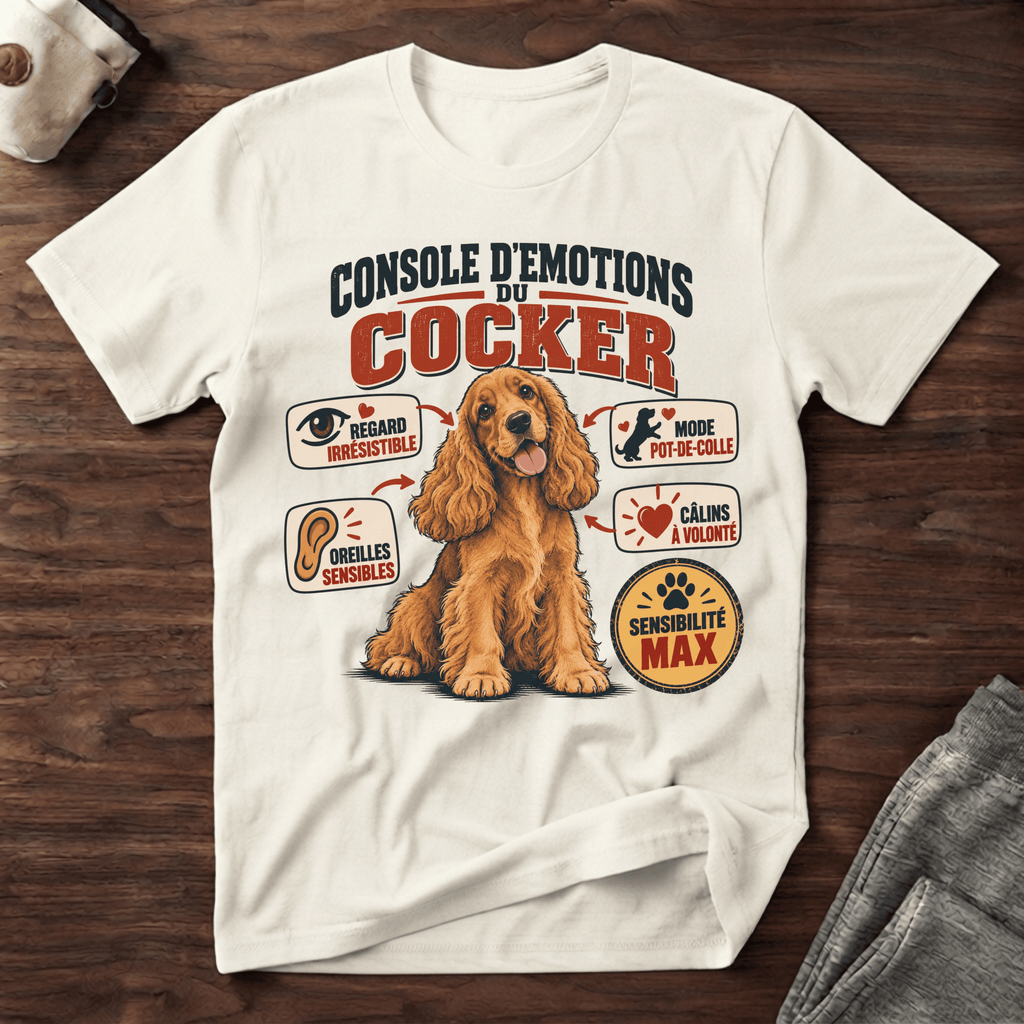 Console d'emotions du Cocker - T-Shirt