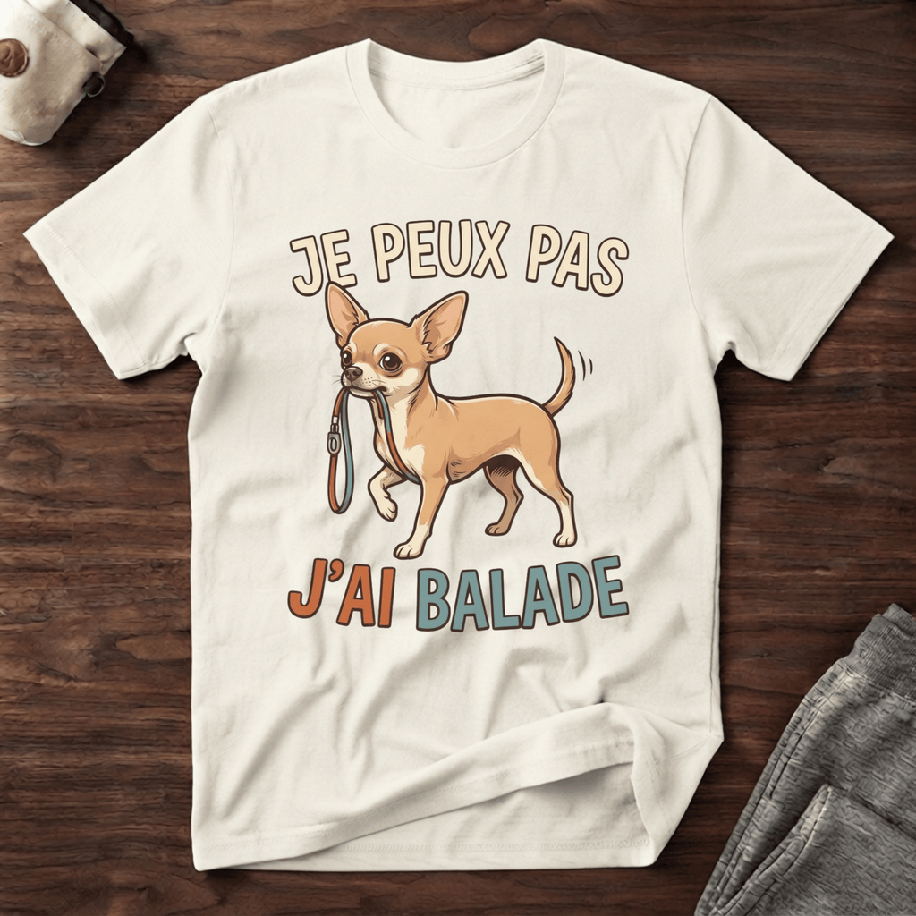 Je peux pas j'ai balade / Chihuahua - T-Shirt