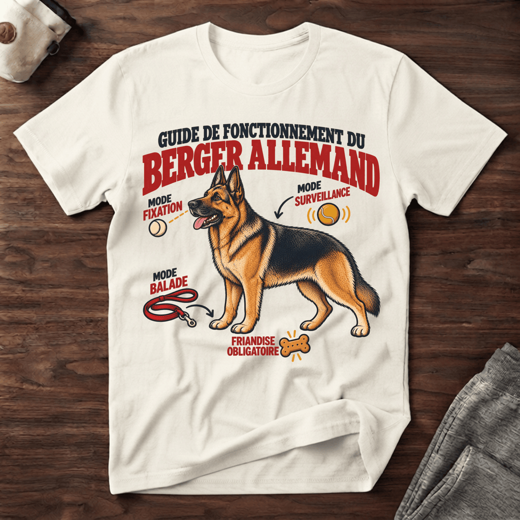 Guide de fonctionnement du Berger Allemand - T-Shirt