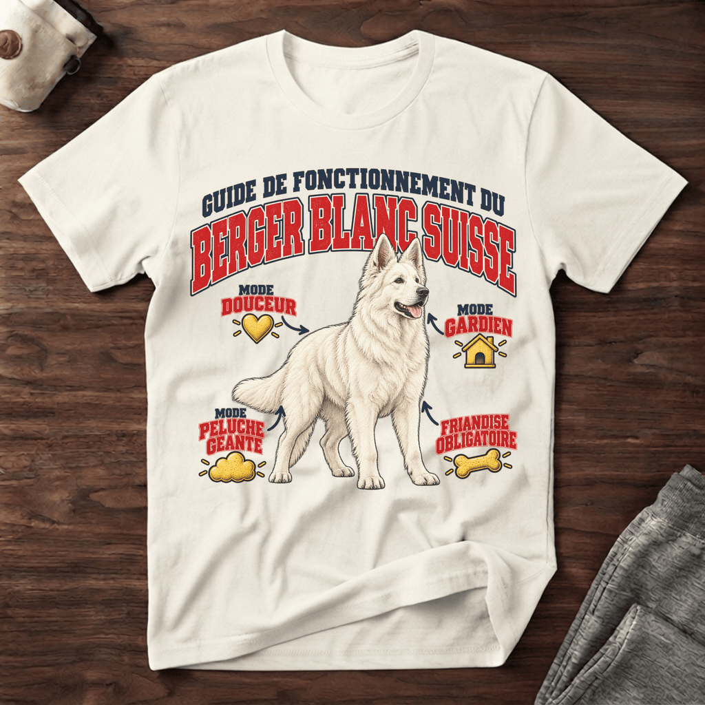 Guide de Fonctionnement du Berger Blanc Suisse - T-Shirt