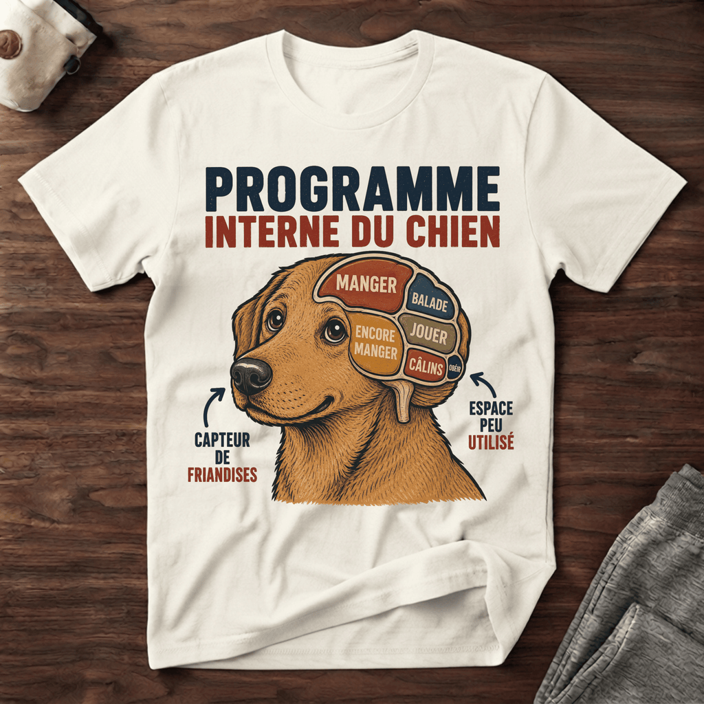 Programme interne d'un chien - T-Shirt