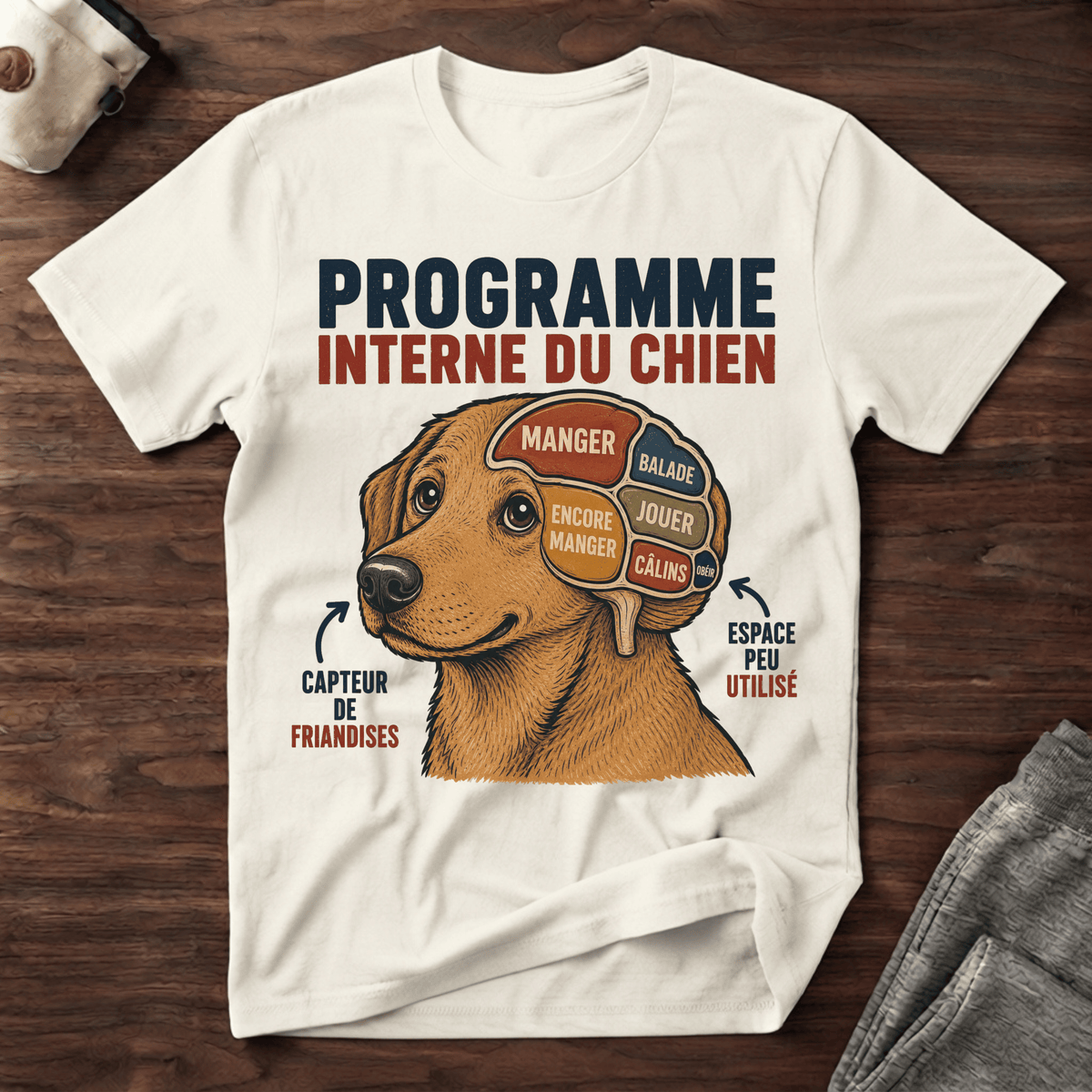Programme interne d'un chien - T-Shirt